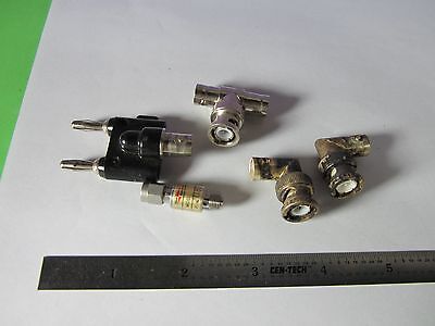 CONNECTOR BANANA BNC ELBOW and ATTENUATOR RF MICROWAVE OR DMM TESTER BIN#34-39