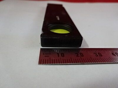 ZEISS 446475 GERMANY YELLOW FILTER SLIDE MICROSCOPE PART OPTICS AS IS &98-60