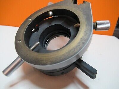 ZEISS GERMANY BRASS CONDENSER HOLDER MICROSCOPE PART AS PICTURED &FT-5-75