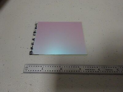 OPTICAL DICHROIC COATED GLASS FILTER MIRROR LASER OPTICS AS IS BIN#TC-4-2-A