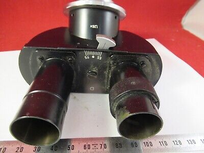 LEITZ BINOCULAR HEAD OPTICS GERMANY MICROSCOPE PART AS PICTURED &8-A-02