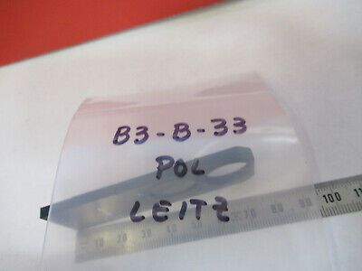 POLARIZER POL LEITZ SLIDE GERMANY OPTICS MICROSCOPE PART AS PICTURED &B3-B-33