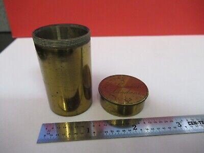 ANTIQUE BRASS HENRY CROUCH LONDON EMPTY OBJECTIVE CANISTER AS PICTURED &Q1-A-07