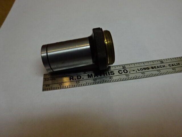 MICROSCOPE PART OBJECTIVE OLYMPUS HI 100X FAIR OPTICS AS IS #81-49