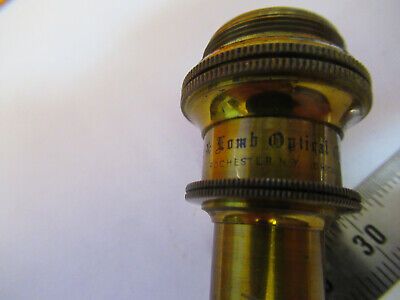 BAUSCH LOMB ANTIQUE 1/6 OBJECTIVE LENS MICROSCOPE PART AS PICTURED &A2-FT-76