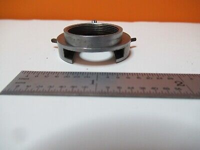 ANTIQUE LEITZ GERMANY POL OBJECTIVE CLAMP HOLDER MICROSCOPE PART AS PIC &16-B-14