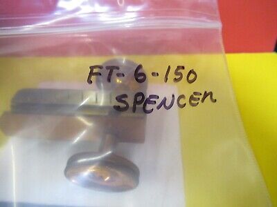 ANTIQUE BRASS SPENCER BUFFALO STAGE MICROMETER MICROSCOPE PART AS PIC &FT-6-150