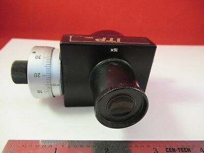 LEITZ WETZLAR GERMANY ITP EYEPIECE FILAR LENS OPTICS MICROSCOPE PART &AG-A-03