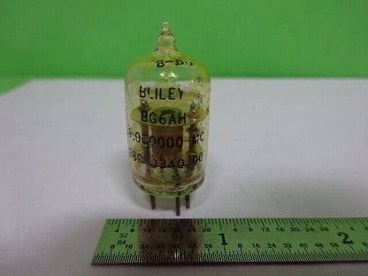 ANTIQUE QUARTZ BLILEY ELECTRIC GLASS PACKAGE + GETTER  FREQUENCY BG6AH #AQ-60