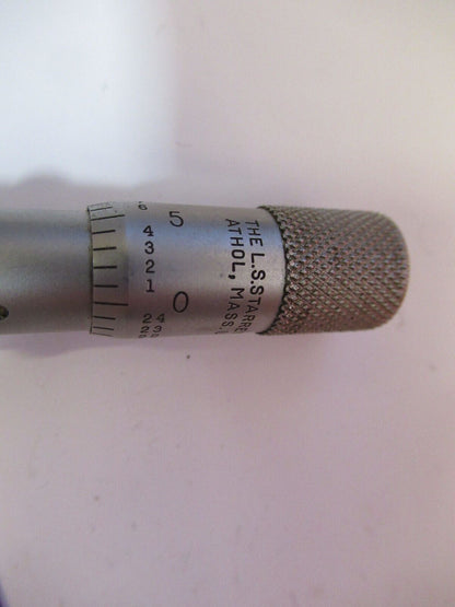 STARRETT MICROMETER for MECHATRONICS ROBOTICS OPTICS AS PICTURED Y4-A-41