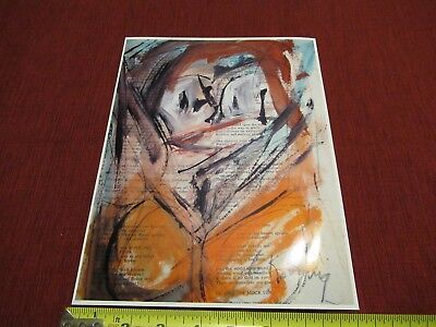 VINTAGE RARE PHOTO of ART of WILLEM DE KOONING DUTCH AMERICAN PAINTER  #lob-K