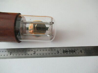 ANTIQUE QUARTZ CRYSTAL BLILEY 1 MHz RARE GLASS HOLDER FREQUENCY CONTROL #F3-A-04