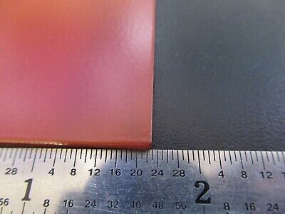 OPTICAL OPAQUE DULL ORANGE PLATE OPTICS AS PICTURED &A7-A-43