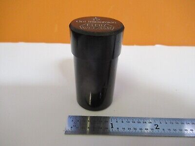 ANTIQUE ERNST LEITZ "1/12" EMPTY CONTAINER MICROSCOPE PART AS PICTURED &1E-C-27