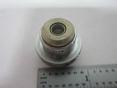 MICROSCOPE PART OBJECTIVE LEITZ GERMANY 3.5X OPTICS AS IS BIN#K2-20