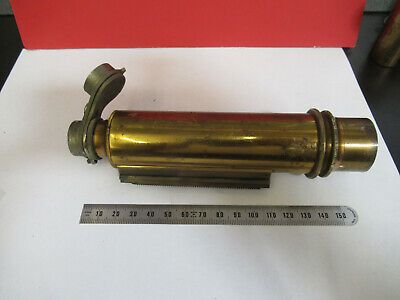 ANTIQUE BAUSCH LOMB BRASS TUBUS EXT nosepiece MICROSCOPE PART AS PIC mB7-A-25