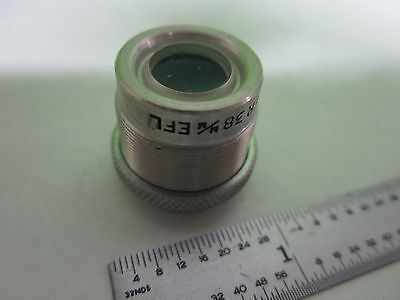 GAERTNER MICROSCOPE OBJECTIVE 38 OPTICS AS IS BIN#T5-45