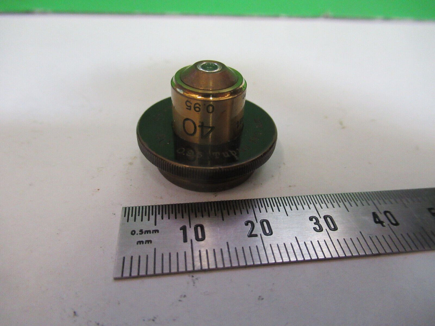 ANTIQUE CARL ZEISS 40 LENS OBJECTIVE MICROSCOPE PART AS PICTURED #H3-A-66