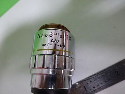 FOR PARTS MICROSCOPE OBJECTIVE DIC OLYMPUS NEOPLAN 10X OPTICS AS IS BIN#Y7-H-43