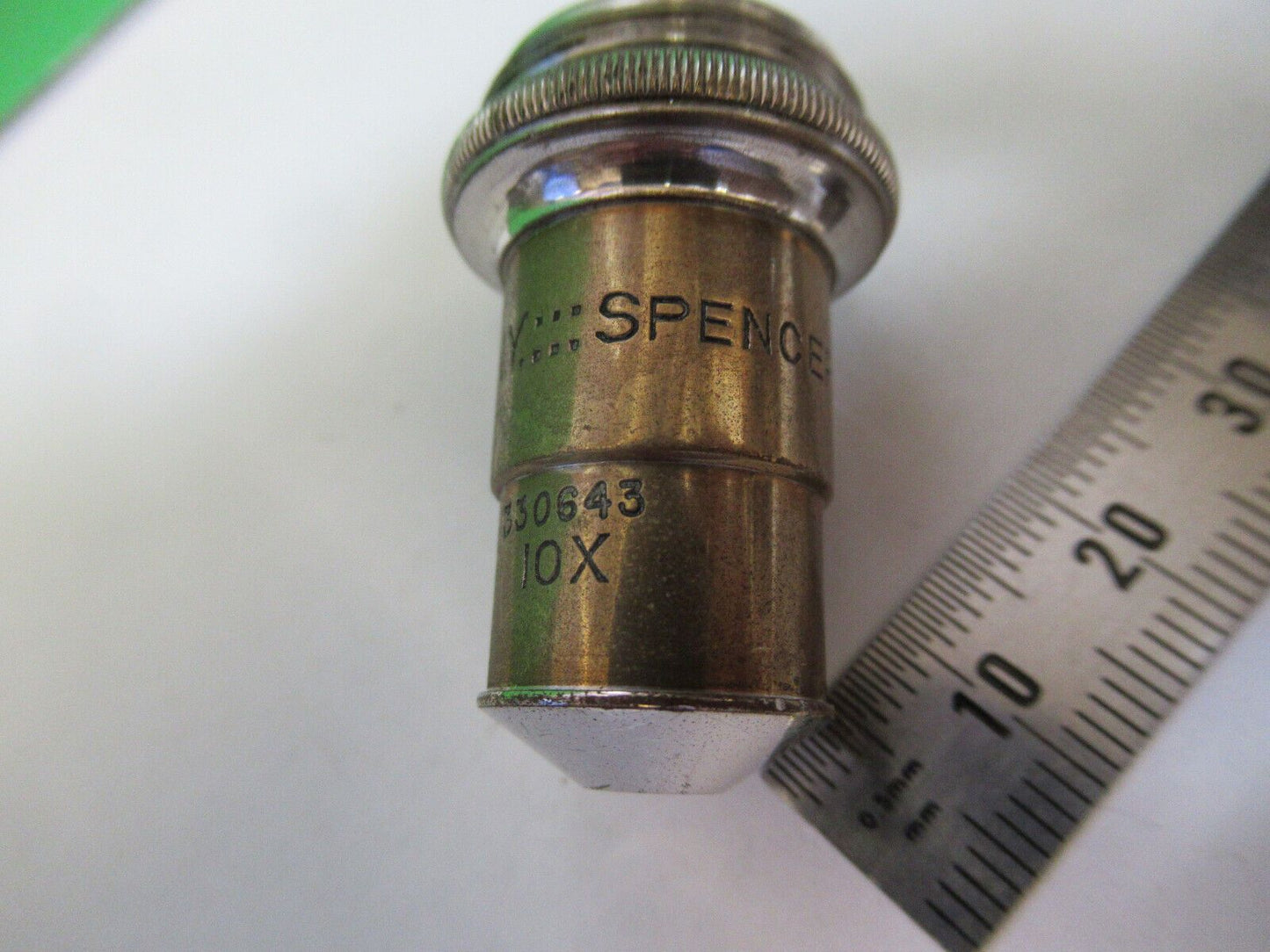 ANTIQUE BRASS SPENCER 16mm  OBJECTIVE MICROSCOPE AS PICTURED #H3-A-26