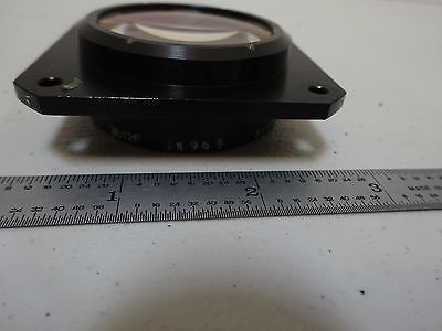 OPTICAL LARGE MOUNTED MIL SPEC CONVEX LENS LASER OPTICS AS IS BIN#D7-E-07