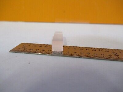 OPTICAL BI CONVEX GLASS BAR LENS RECTANGULAR OPTICS AS PICTURED &5K-A-42