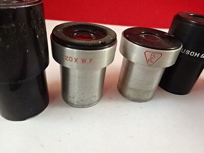 FOR PARTS LOT EYEPIECES OCULAR MICROSCOPE PART OPTICS AS PICTURED &S3-A-12