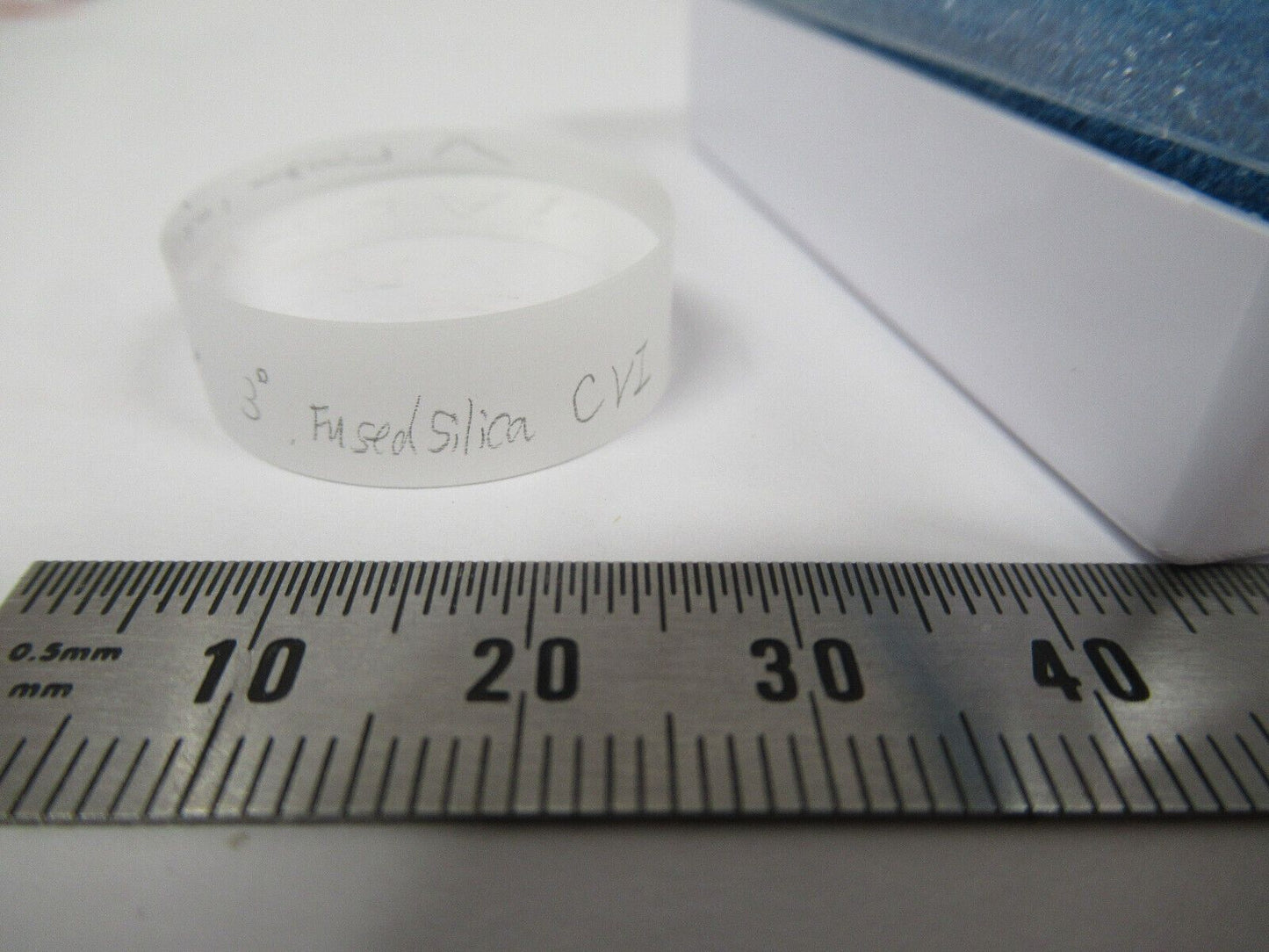 OPTICAL FUSED SILICA UV GLASS WEDGE CVI  OPTICS AS PICTURED &W6-A-14