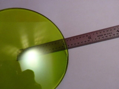 GREEN GLASS FILTER MICROSCOPE PART OPTICS AS PICTURED &3-B-04