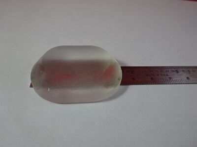 OPTICAL OVAL GLASS PRE-FORM POLISHED FACE MIL SPEC USA OPTICS AS PICTURED &94-72