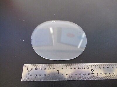 OPTICAL FROSTED GLASS PLATE RACETRACK SHAPE OPTICS AS PICTURED &Q1-A-86