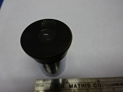 WILD HEERBRUGG SWISS EYEPIECE 10xK H LENS OPTICS MICROSCOPE PART AS IS &84-79