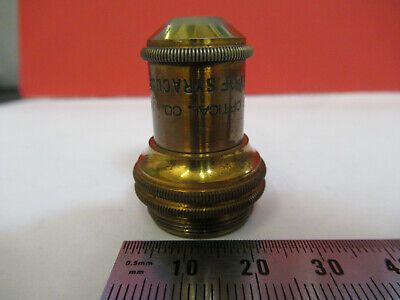 ANTIQUE BRASS BAUSCH LOMB OBJECTIVE 16mm MICROSCOPE PART AS PICTURED #F6-B-90