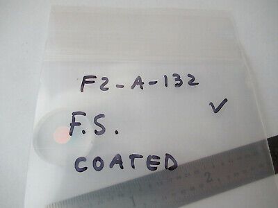 OPTICAL FUSED SILICA COATED FLAT LENS LASER PRO OPTICS AS PICTURED #F2-A-132