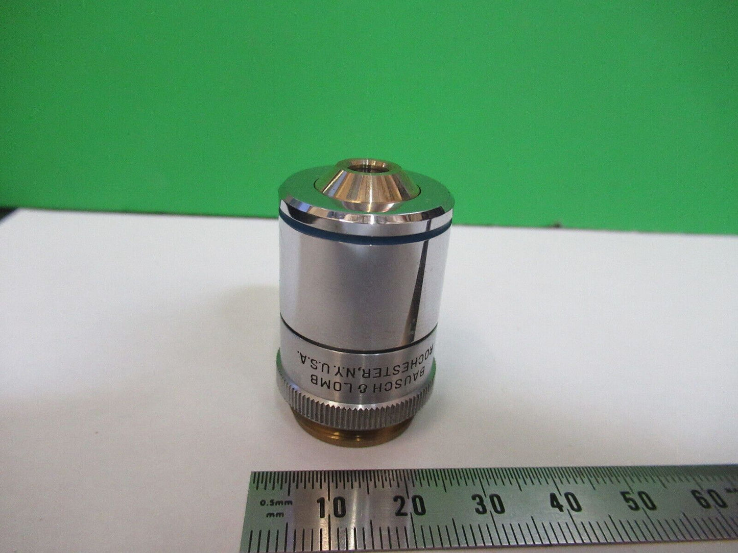 INDUSTRIAL BAUSCH LOMB OBJECTIVE 4X LENS MICROSCOPE PART AS PICTURED &Q4-A-63