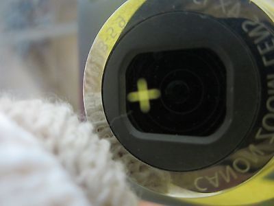 OPTICAL COATED TARGET RETICLE [cloudy, dirty] LASER OPTICS BIN#D9-02