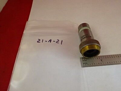 MICROSCOPE PART VICKERS ENGLAND UK OBJECTIVE MICROPLAN 10X OPTICS AS IS #21-A-21