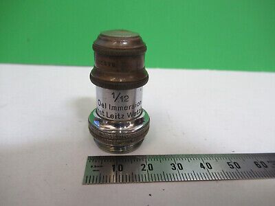 ANTIQUE BRASS ERNST LEITZ OBJECTIVE MICROSCOPE PART OPTICS AS PICTURED &z9-a-101