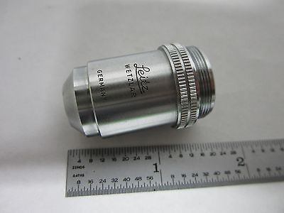 MICROSCOPE PART LEITZ GERMANY 10X OBJECTIVE  OPTICS AS IS BIN#Q7-10