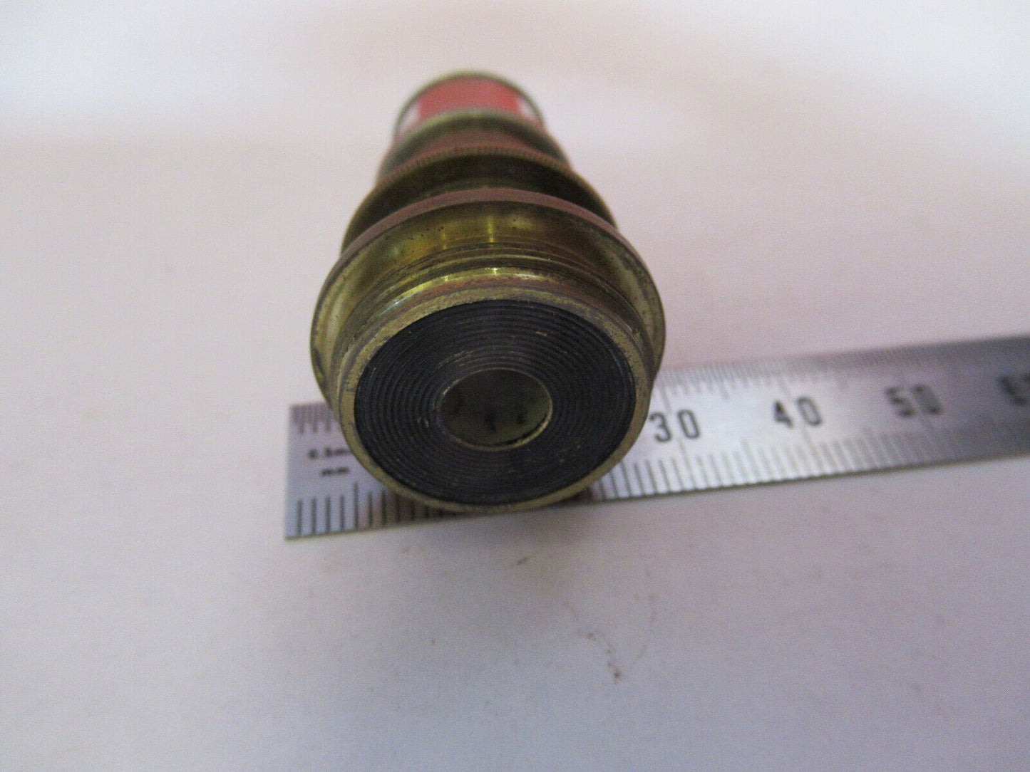 ANTIQUE BRASS SPENCER 1.8mm OBJECTIVE MICROSCOPE PART AS PICTURED &H9-B-41