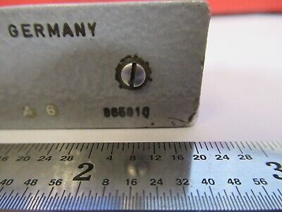 LEITZ SLIDE CURVATURE 865810 MEASURING TOOLMAKER MICROSCOPE PART AS PIC &A9-A-90