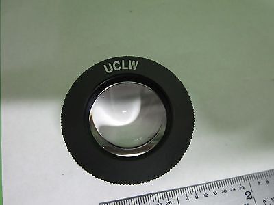 MICROSCOPE PART UCLW OLYMPUS JAPAN CONVEX LENS ADAPTER OPTICS AS IS BIN#S2-B-03