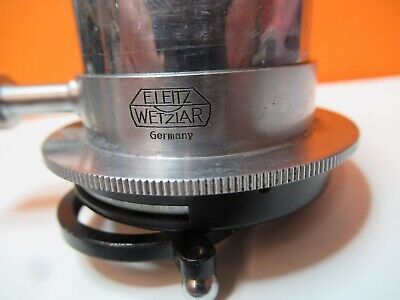 ANTIQUE ERNST LEITZ WETZLAR CONDENSER MICROSCOPE PART OPTICS AS PICTURED 16-A-72