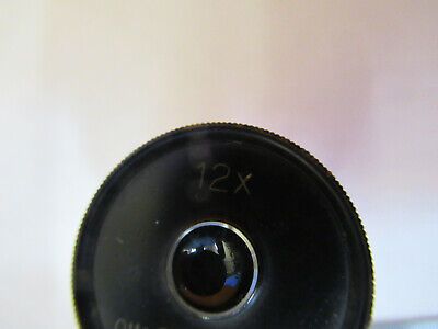 OTTO SEIBERT ANTIQUE GERMANY EYEPIECE 12X MICROSCOPE PART AS PICTURED &H1-B-19