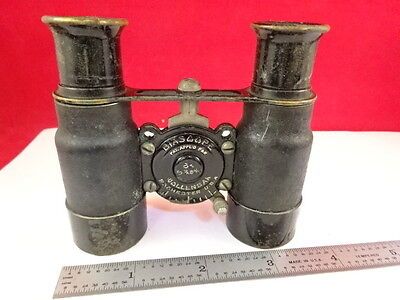 OPTISCHE VINTAGE ANTIQUE WOLLENSAK BINOCULAR BIASCOPE OPTICS AS IS B#U2-C-19