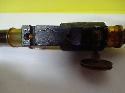 MICROSCOPE PART SMALL ANTIQUE TUBUS + EYEPIECE + OBJECTIVE OPTICS AS IS BN#X3-12