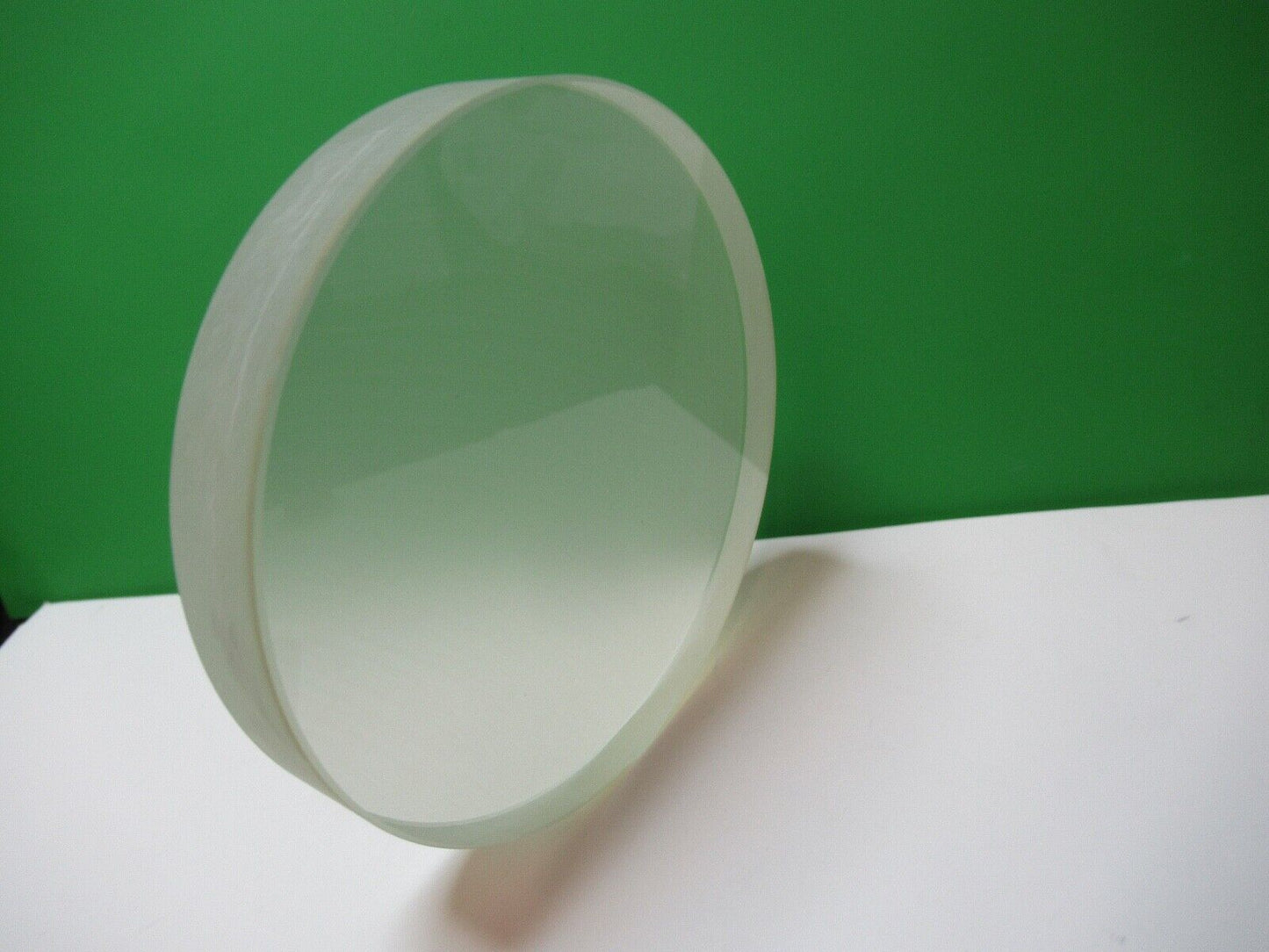 OPTICAL FLAT POLISHED DULL SIDES 4" DIAMETER OPTICS AS PICTURED &83-B-41