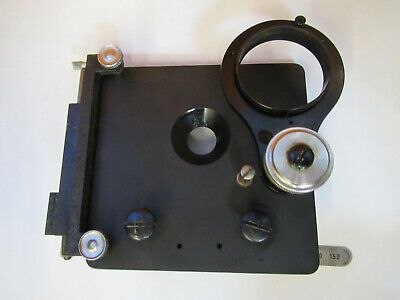 ANTIQUE SPENCER AO  STAGE XY TABLE MICROSCOPE PART AS PICTURED P6-A-91