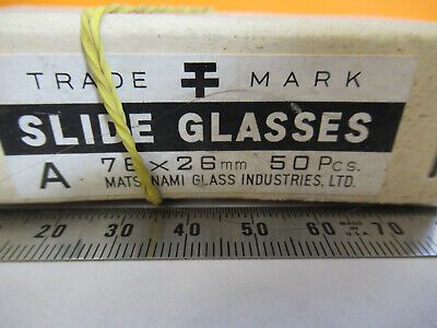 VINTAGE 1960's GLASS SLIDE MATSUNAMI BOX MICROSCOPE PART AS PICTURED #P6-A-28