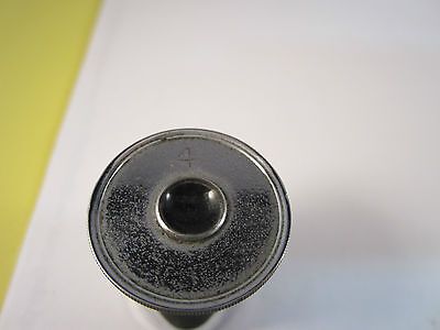 MICROSCOPE PART VINTAGE LEITZ WETZLAR GERMANY #4 EYEPIECE OPTICS BIN#C1-15